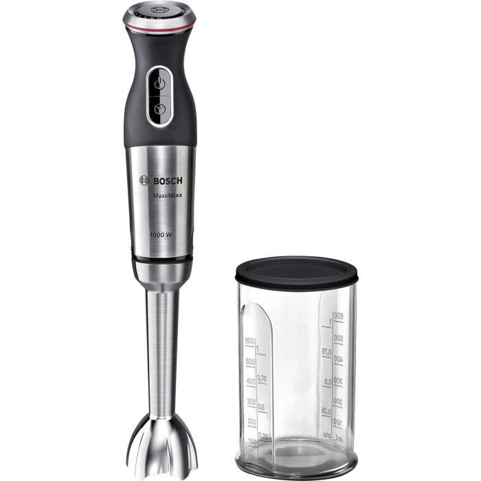 Bosch Batteur électrique MS8CM6110 blender 0,6 L Mélangeur par immersion Noir, Argent 1000 W