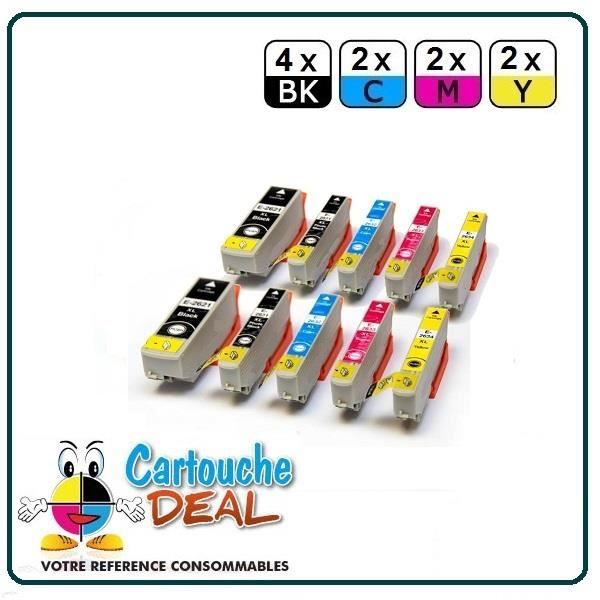 x10 Epson XP510 XP600 XP605 Cartouche générique compatible