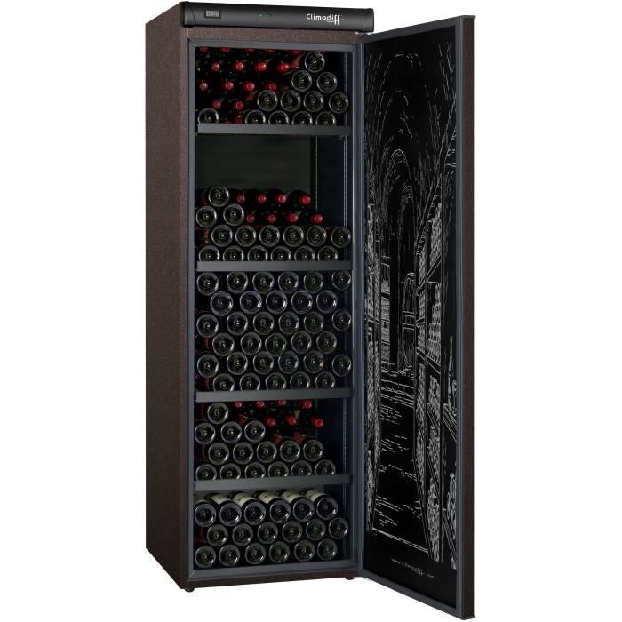 Cave à vin de veillissement CLIMADIFF CLV254M2 - 264 bouteilles - Classe G - Niveau de bruit 38dB