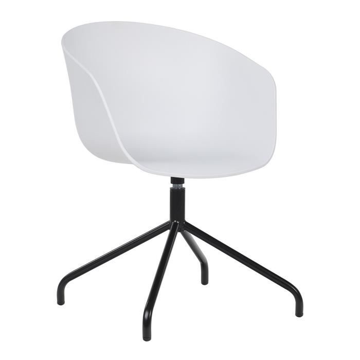 Chaise Yäh Blanc Noir