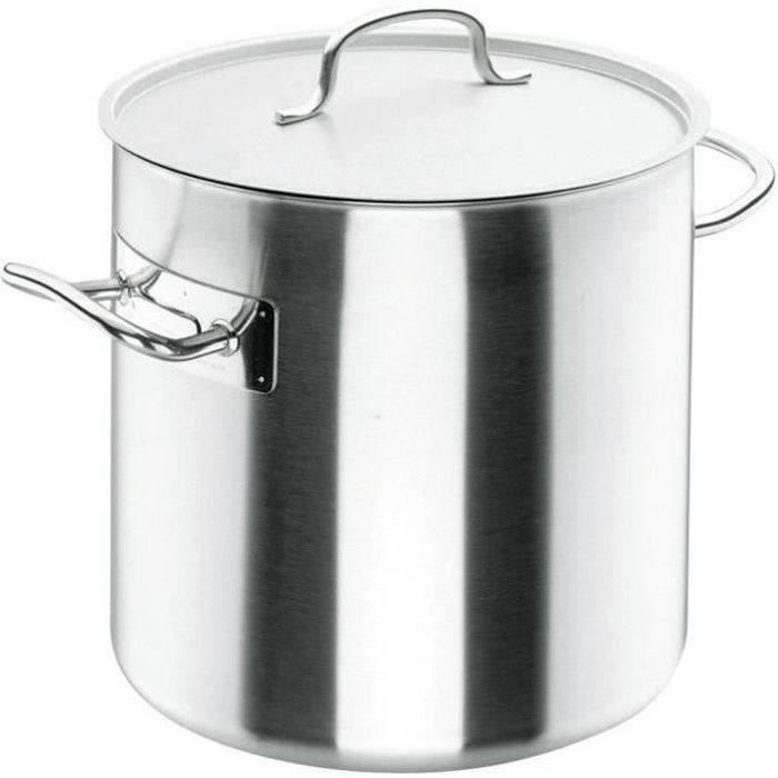 Marmite traiteur Chef D : 24 cm + couvercle - inox