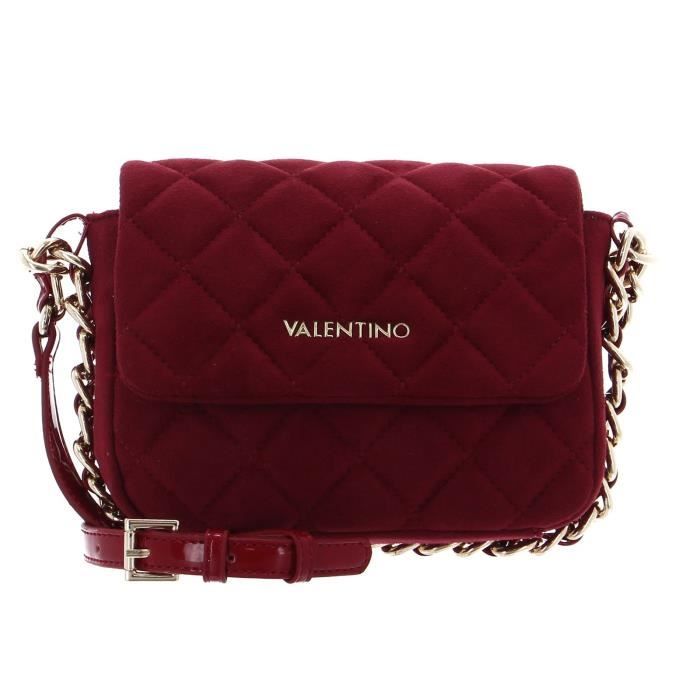 VALENTINO Soia Pattina Crossbody Bag Bordeaux [193487] -  sac à épaule bandoulière sacoche