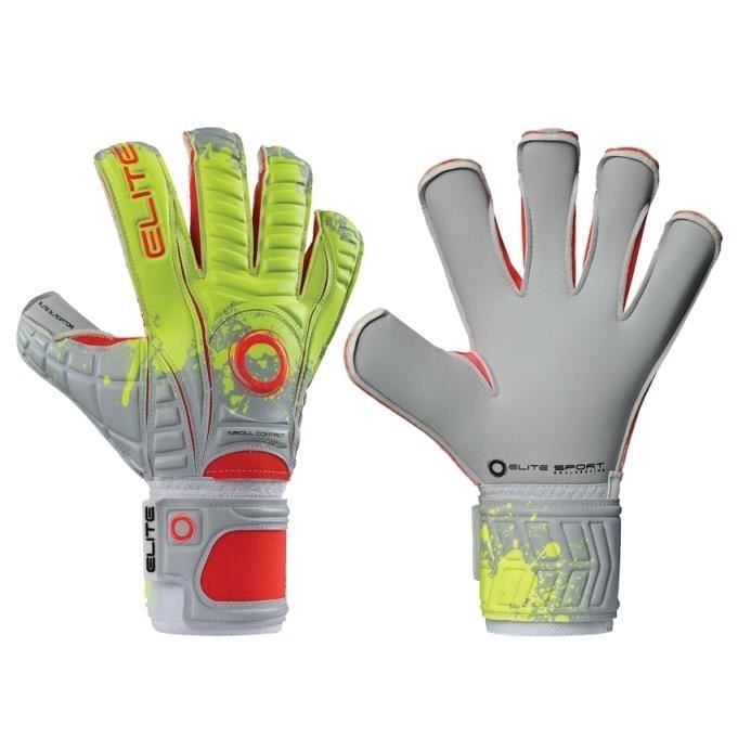 Gants de gardien Elite Sport Gladiator - gris/orange/vert - 11