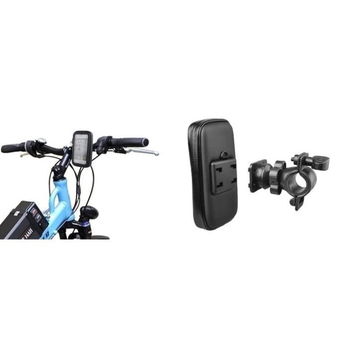 NOVAGO Housse étui Support vélo Moto- bicyclette imperméable pour smartphone iPhone 4, iPhone 5, Galaxy A40,A20E,A3,J3...