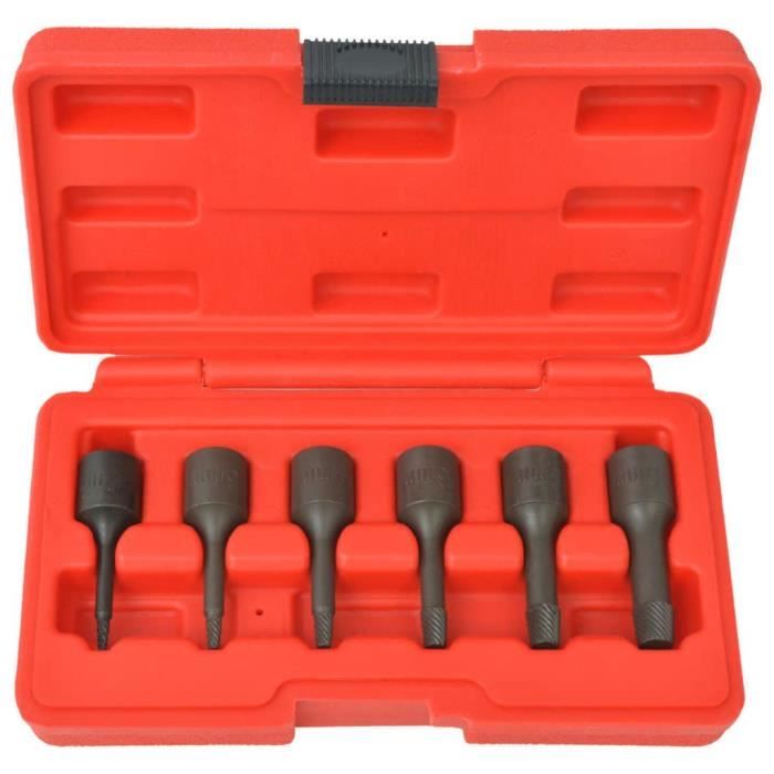 Magnifique-Kit d'extracteurs de vis Acier 6 pièces