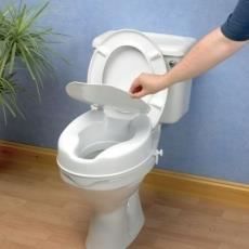 Rehausseur de toilettes Savanah avec couvercle suréléve les wc, existe en 3 hauteurs: 5, 10, ou 15 cm