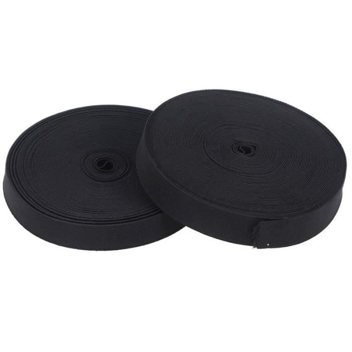 2 rouleaux 16 m bande élastique plate couture vêtements accessoires polyester sangle vêtement ceinture de décor fournitures