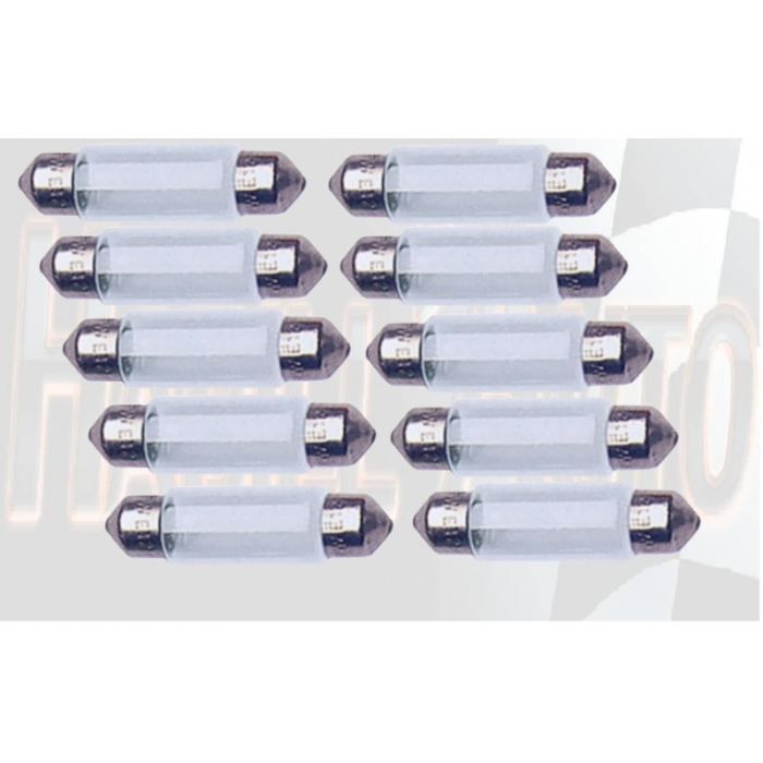 10 ampoules navette 12V 5W T11x35 SV8.5D