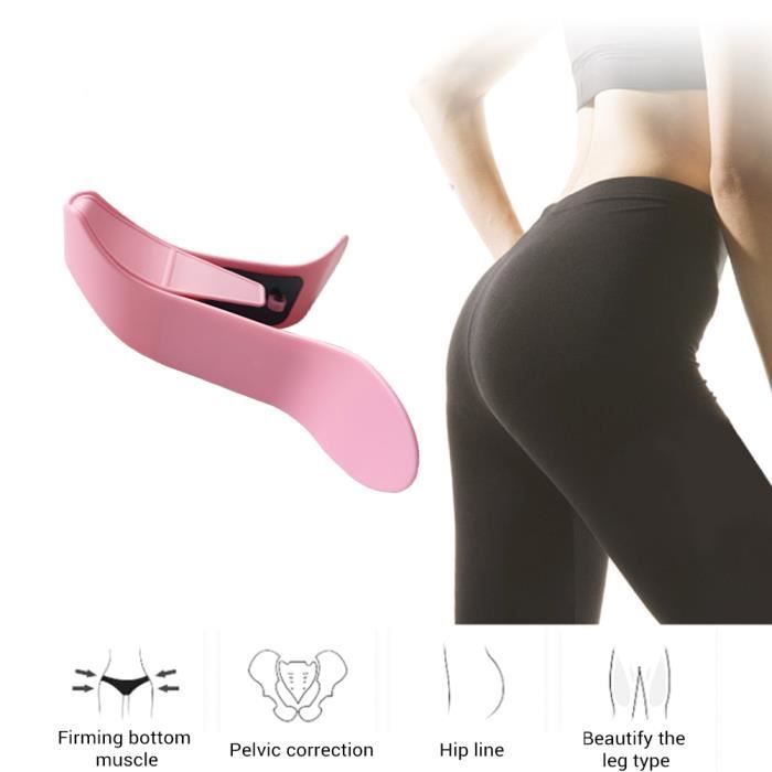 SURENHAP Muscle du plancher pelvien Exerciseur médial Muscle de la hanche Entraîneur intérieur de la cuisse pour les femmes Rose