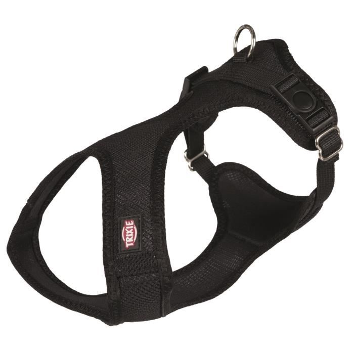 TRIXIE Harnais soft XXS-XS : 25 à 35cm - Noir - Pour chien