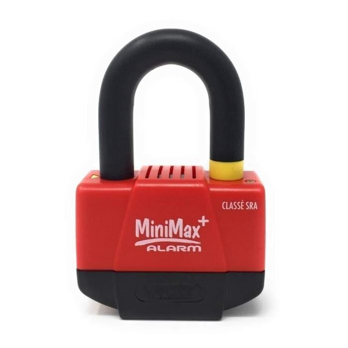 VECTOR - Antivol Moto Bloque-Disque Minimax Alarm+ Ø16mm/55X40mm 100db - Classe SRA et ART5 - Antivol Moto Solide et Dissuasif