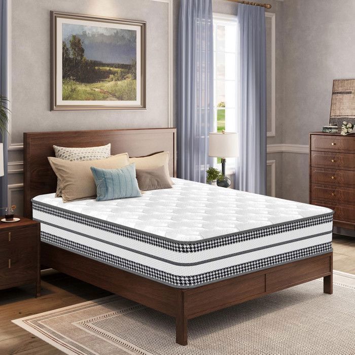 SZSUILONG Matelas Hybride 180x200, Épais 30cm, Ressorts Ensachés