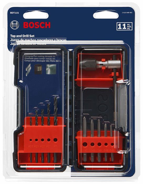 Filiere buse de filage taraud Bosch BDT11S Ensemble de tarauds et perceuses 11 pieces