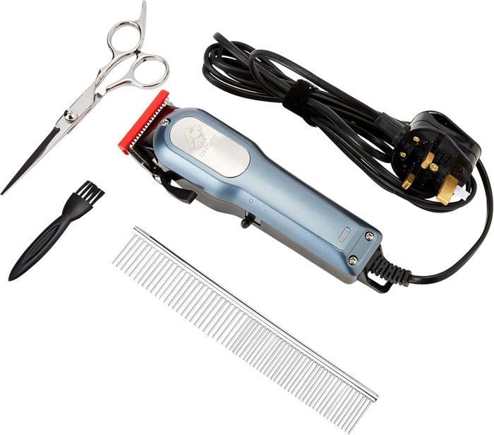 Comparer les prix de Tondeuse à poils d'animaux de compagnie,puissante,kit de toilettage pour la réparation des poils de chien,tondeuse silencieuse-Bleu