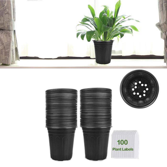 100 Étiquettes Pour Plantes Jardin - Marqueur Inclus - Résistantes Aux Intempéries PVC
