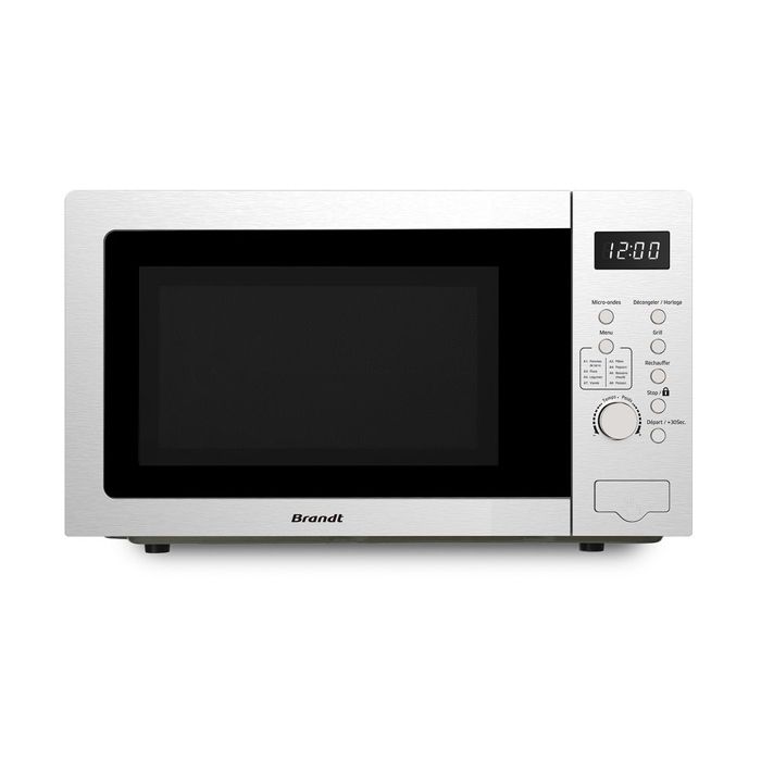Brandt Micro-ondes + grill 30l 950w inox - ge3000x