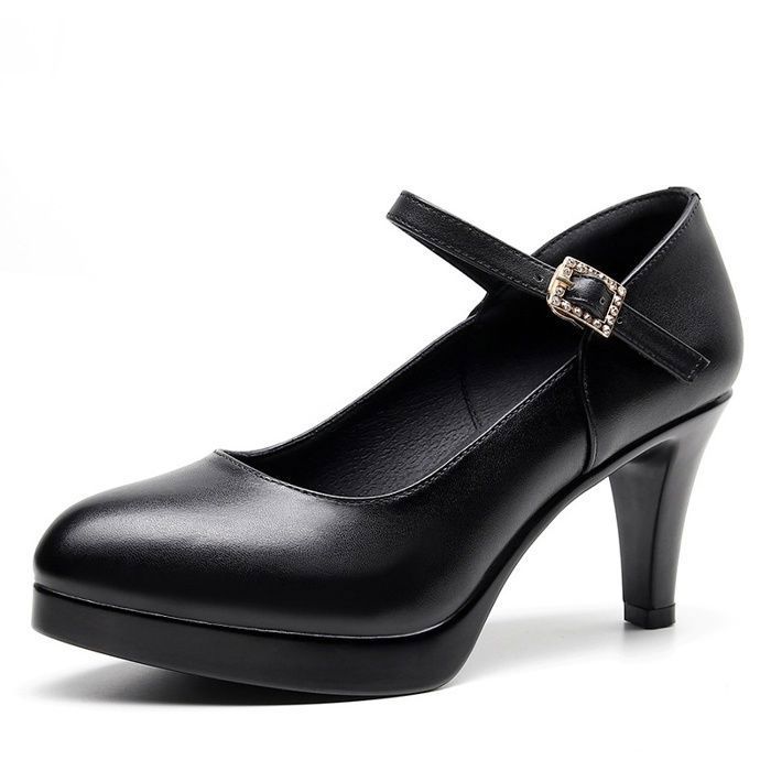 ECELEN Escarpins Femme à Talon Haut 7CM – Bout Rond – Style