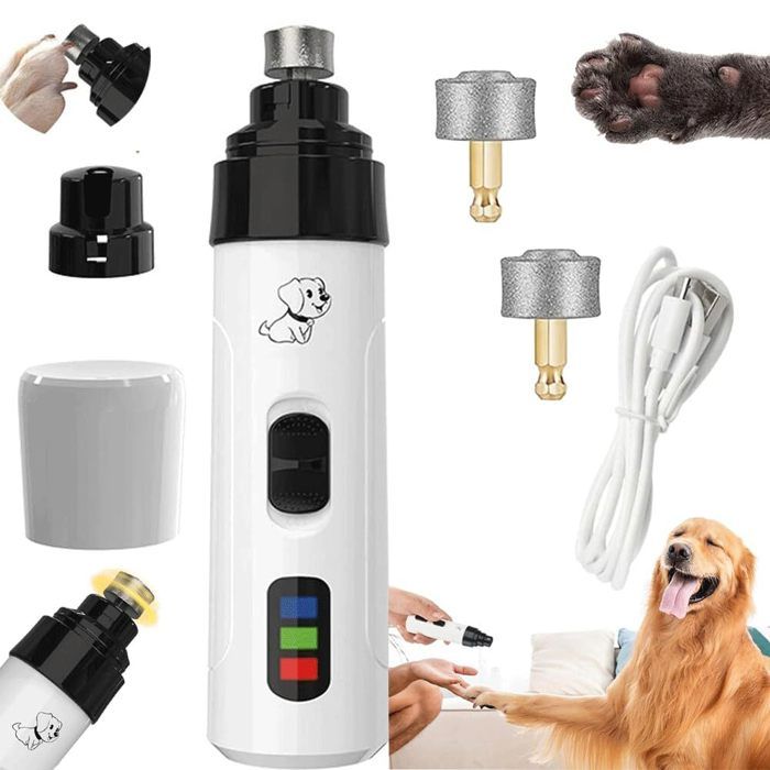 Meilleurs prix pour Coupe-ongles pour chien coupe-ongles électrique étanche rechargeable par USB outils de toilettage des pattes danimaux
