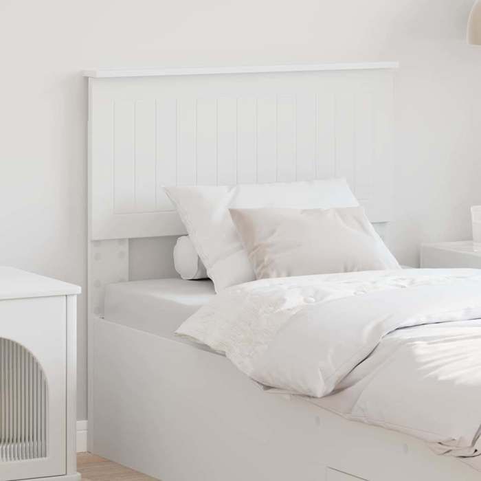 Moderne Tête de lit - Panneau avec Rangement pour chambre avec tête de lit - Panneau avec Rangement pour chambre Blanc 80 cm Bois
