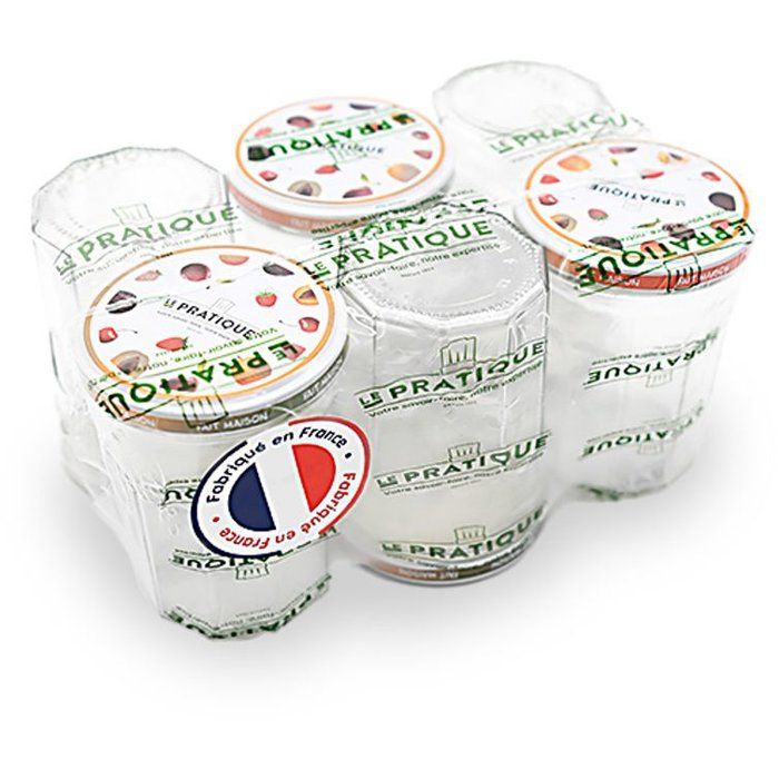Lot de 6 confituriers 385 ml couvercle décore LE PRATIQUE diam. 82mm - vue 2