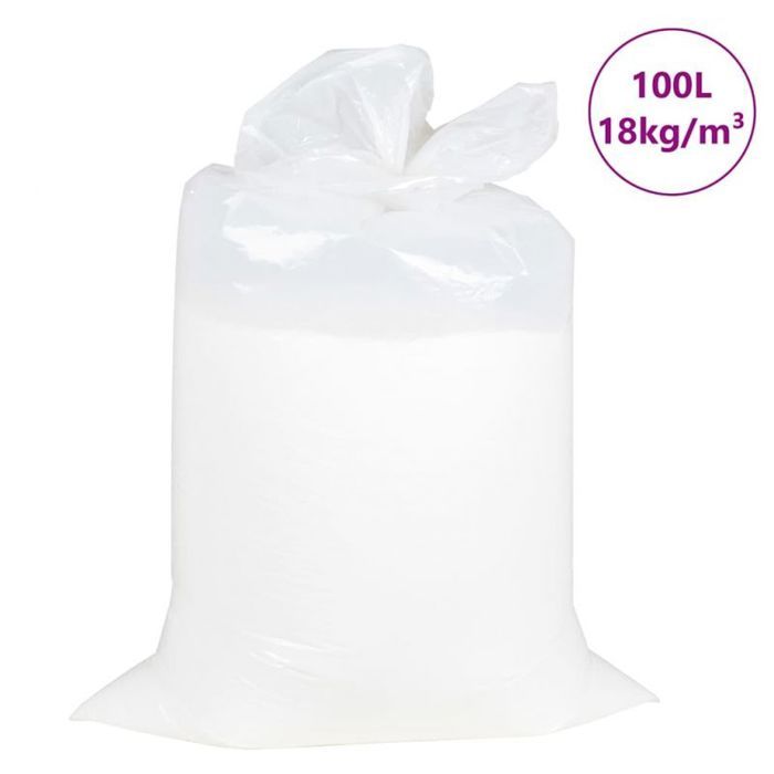 Remplissage pouf billes EPS 100 L blanc - VidaXL densité 18 kg/m³ poids 18 kg