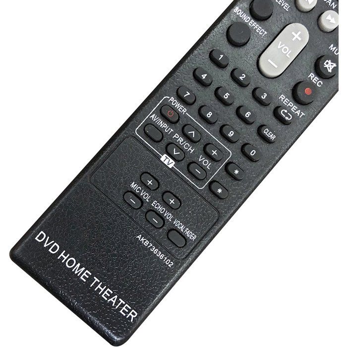 Compatible avec les télécommandes DVD pour home cinéma LG AKB37026851 AKB37026852 et AKB73636102