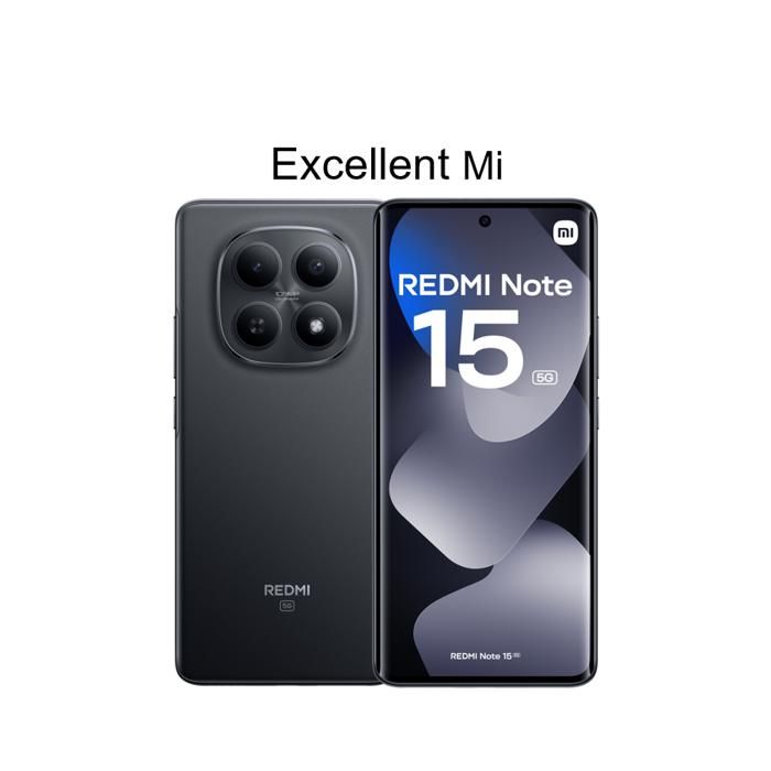 REDMI Note 15 5G Smartphone de 8G RAM ROM Vendu par Excellent Mi EU Version Chargeur non inclus - vue 1
