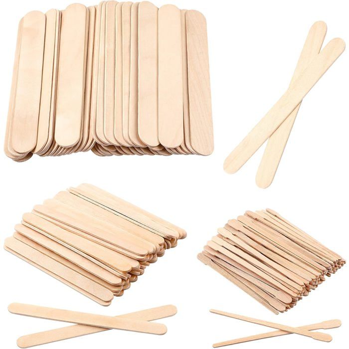 Lot de 150 bâtons de cire à sourcils assortis pour épilation du visage et petits bâtons dépilation