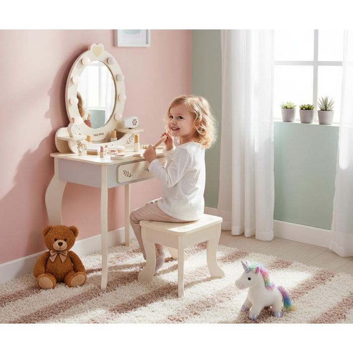 Coiffeuse enfant - MILLY MALLY - 5907090700894 - Naturel - Plastique - Dès 18 mois