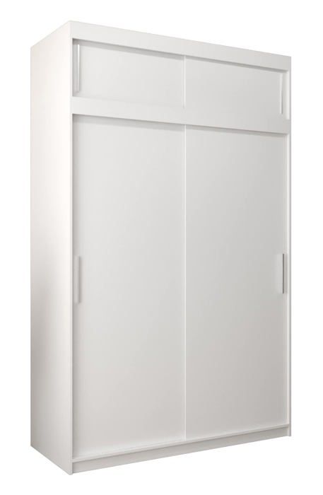 Armoire En Tissu Anmas Power - 150x45x170cm - Gris/Blanc - 4 Tiroirs - Rangeement Chambre