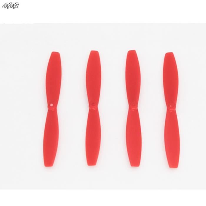 20 Hélices LDARC 65 Mm - Pour Drone Brushless 1.0 Mm, 10 Paires CW/CCW, Polycarbonate, Couleur Noir Et Rouge