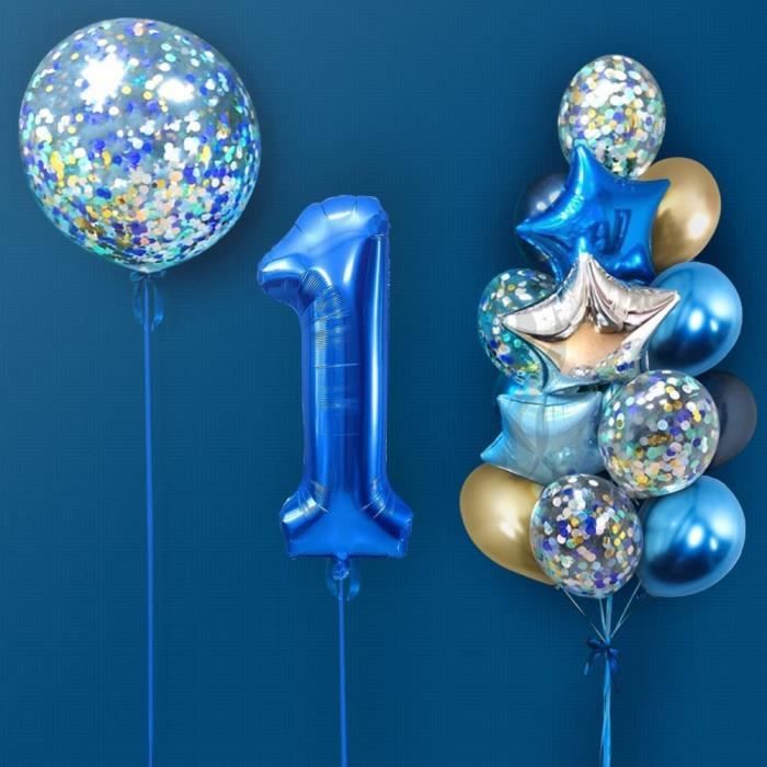 Ballon Anniversaire Garcon 1 Ans Bleu Deco Anniversaire 1 An Garcon 40 Pouces Ballons Anniversaire 1 An Garcon Bleu Ballon 1144 Cdiscount Maison