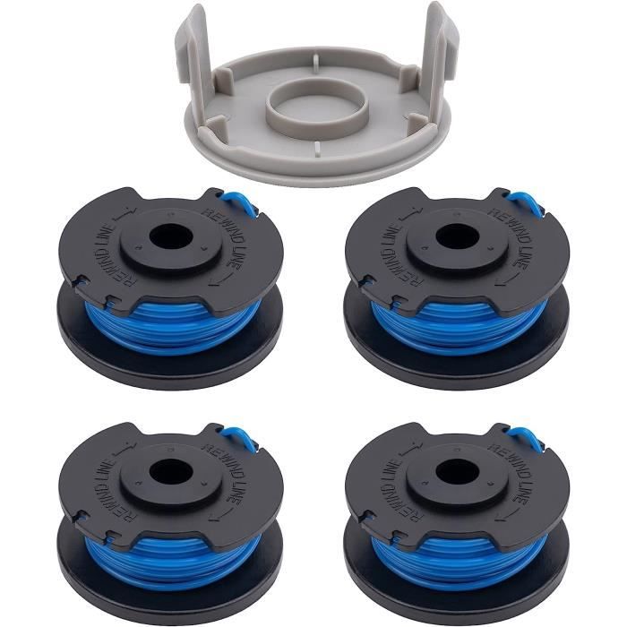 Bobine Fil Coupe-Bordure 2mm - Compatible Ryobi RAC143 - Lot De 4