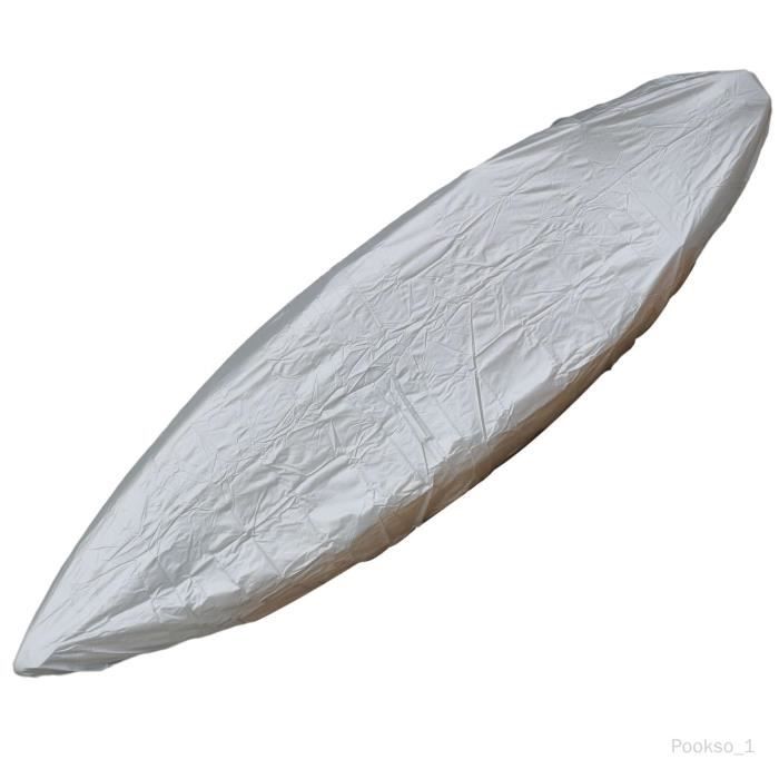LDIW Bache pour Kayak Enveloppement Complet, 420D Housse de Canoë Un Sac de Rangement, Imperméable et Protection UV, pour Rangement Intérieur/Extérieur ,Noir,16FT: 5mx1m
