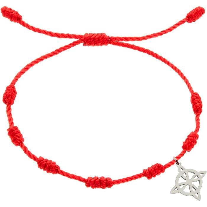 Achat Bracelet RedLine Pure fil rouge avec diamant 0.10ct serti clos, or  rose