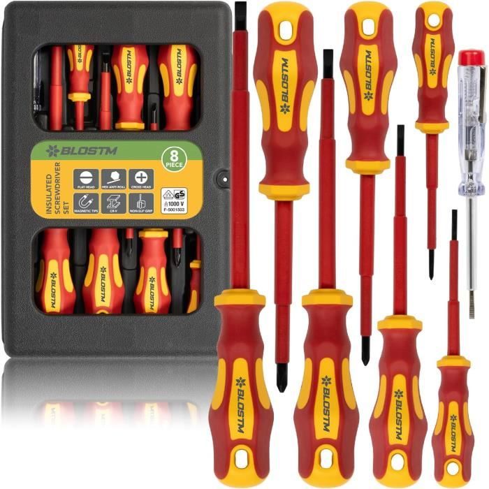 Klein Tools 33532-INS | 33532-7 | 1AHE5 | Jeu de tournevis isolés, 2 pièces | France