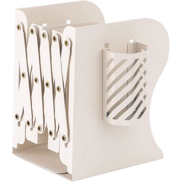 Organisateur De Rangement Bibliothèque Réglable Plastique Bleu Avec Porte-Stylo Suspendu - Extensible Jusqu'à 18,5 Pouces Organisateur De Rangement Bibliothèque Réglable Plastique Bleu Avec Porte-Stylo Suspendu - Extensible Jusqu'à 18,5 Pouces
