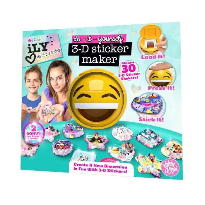 ACTIVITY KINGS ILY DIY AUTOCOLLANT 3D WECOOL 112665