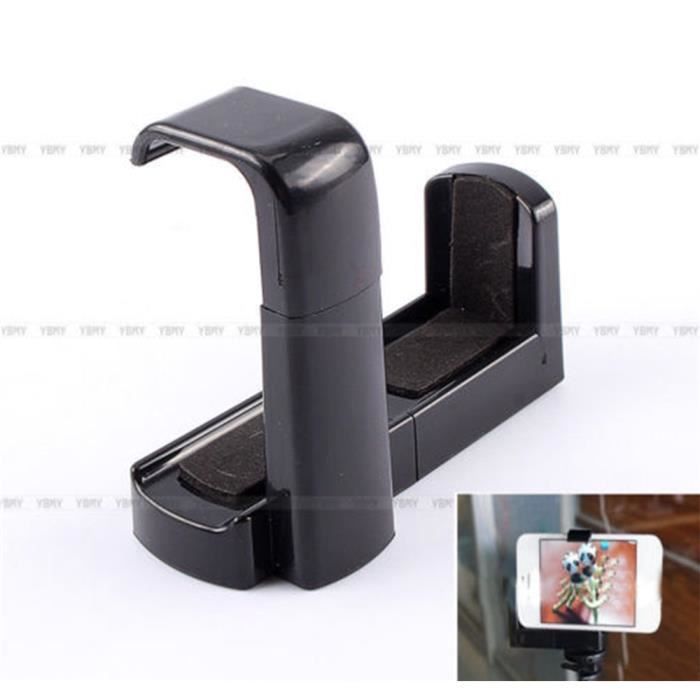 Adaptateur Double Support Pour Téléphone - 2 Pinces Rotatives 360° - Filetage 1/4" - Pour Vlog Et Diffusion En Direct