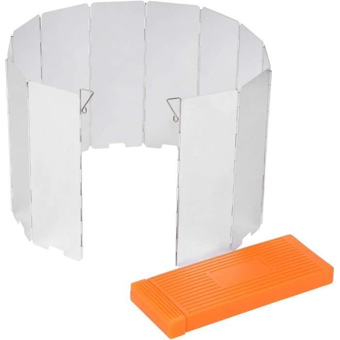Pare-Vent Pliable En Alliage D'Aluminium Diswoe - Lot De 10 Plaques Pour Réchaud Camping Portable
