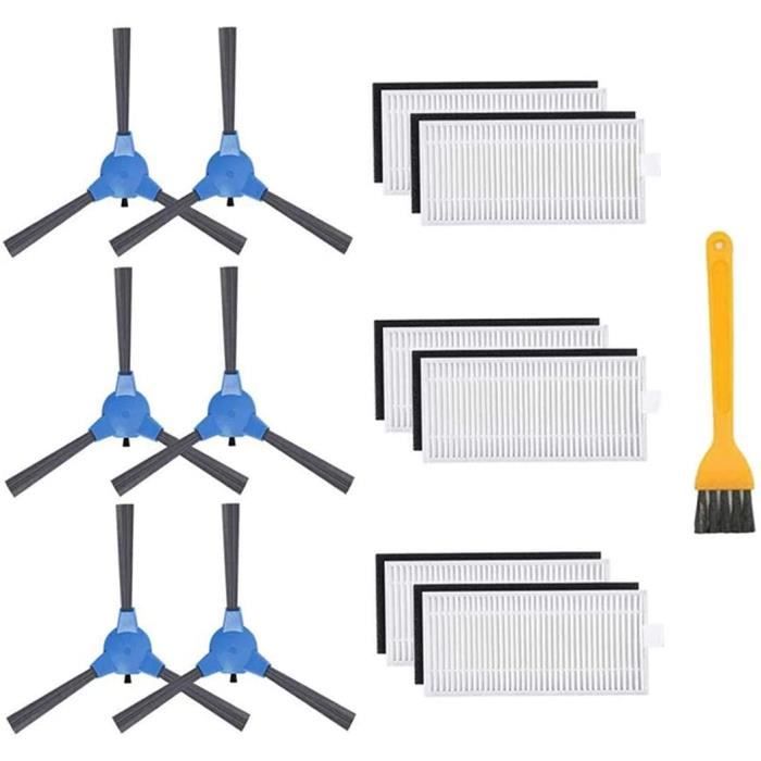 Kit Ricambio Aspirapolvere Robot Bagotte BG700 BG800 – 6 Pezzi (spazzole, Filtri, Panni)