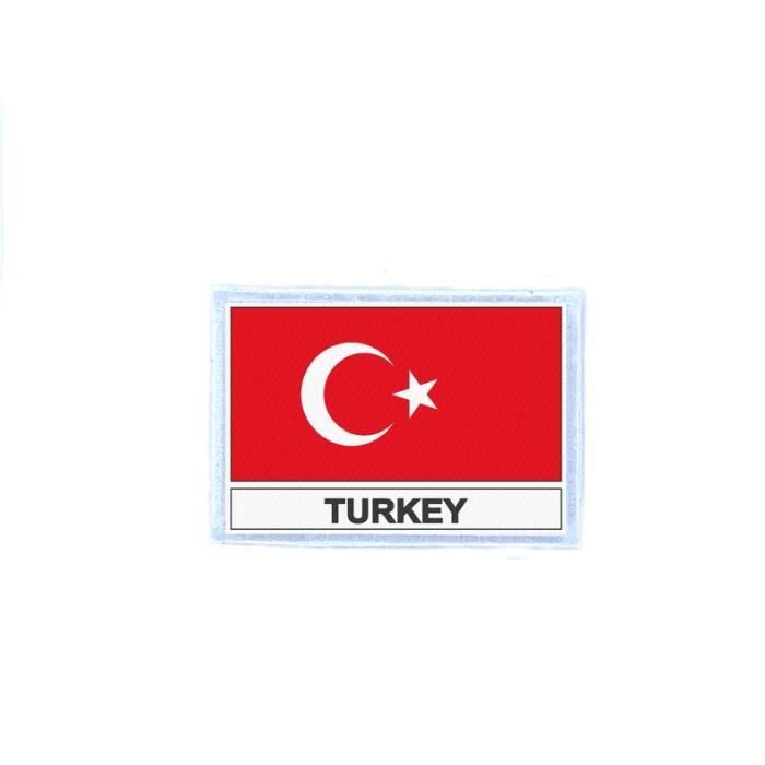 Ecusson patch badge imprime drapeau TR turquie