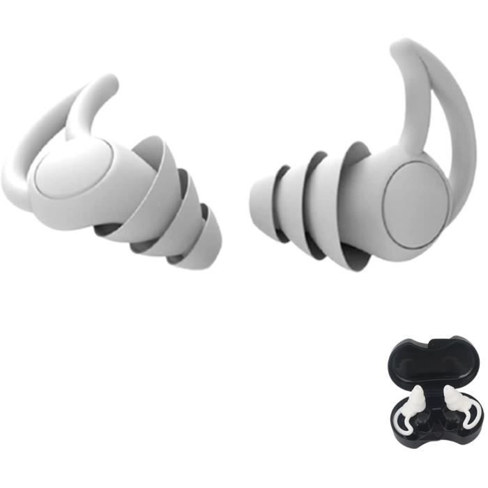 Bouchon D'oreille Pour Dormir -35dB, 2025 Nouveau Bouchon D'oreille Anti Bruit, Doux, Léger Et Réutilisable, 3 Tailles (S/M/L), Boule Quies Pour Dormir, Voyager, Se Concentrer, Concerts (Blanc) - Montres & Bijoux