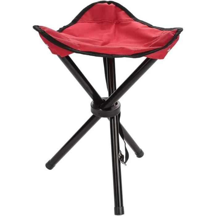 Tabouret De Camping Pliable Portable - Siège Léger En Tissu Oxford, Pieds Acier - Pour Randonnée, Pêche, Jardin
