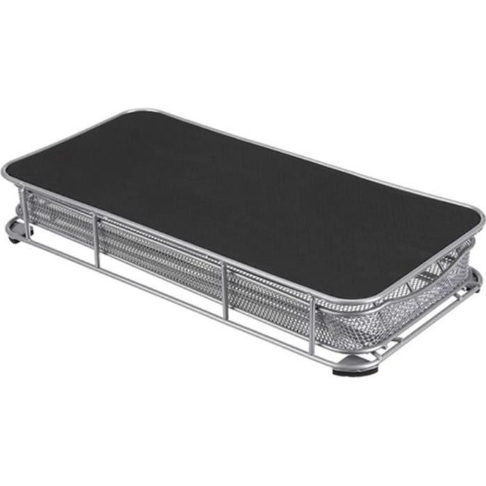 Organiseur Capsules De Café – Tiroir Métal Pour 40 Capsules, Dimensions 37,5x17,5x5,3 Cm, Design Compact Noir