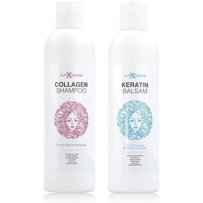 EXTENSIONS Kit shampoing et apr-egrave,s-shampoing pour extensions de  cheveux naturels, extensions capillaires, perruques et ext755 - Cdiscount  Au quotidien