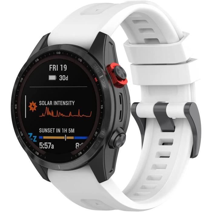 Cyucyu Bracelet Estraz Compatible 7/fenix 6/6 Pro/fenix 5/5 Plus/garmin  Instinct/instinct 2/forerunner 935/945/app , - Achat/vente bracelet de  montre Blanc - Cdiscount