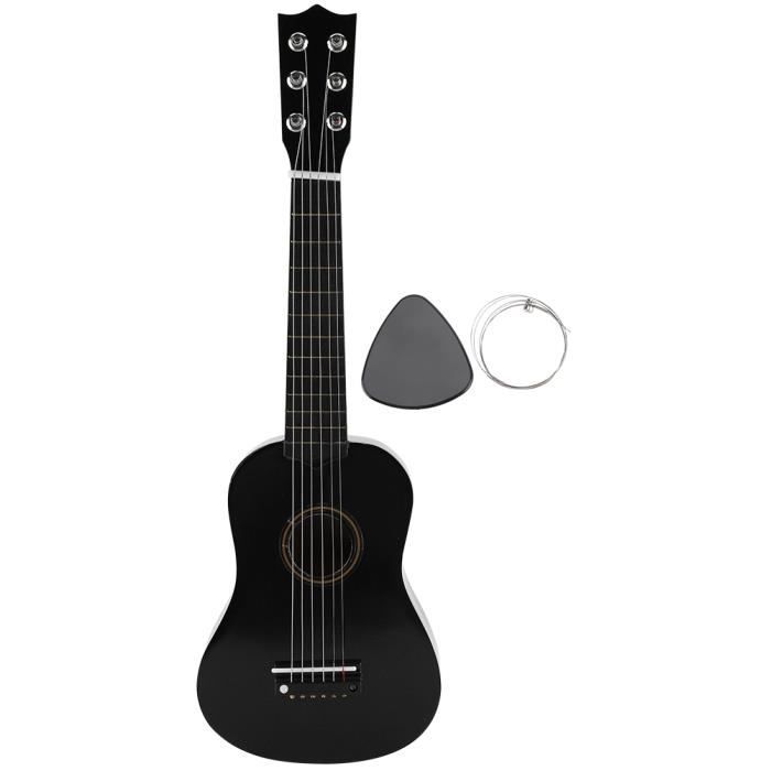 21 Pouces Petite Guitare Pour Enfants Debutant Noir Pas Cher Achat Vente Guitare Cdiscount