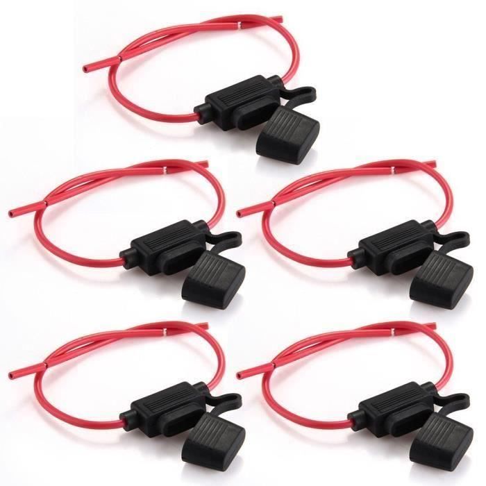 10 Porte-fusibles GTIWUNG 16AWG - Étanches, Pour Voiture Bateau
