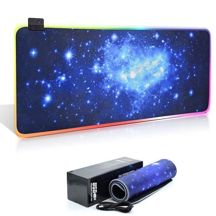 RGB Tapis  de  Souris  Gaming LED Lumineuse Tapis  de  Souris  